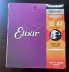 Elixir 80/20 Bronze Nanoweb Acoustic Guitar Strings .010-.047 Extra Light 11002