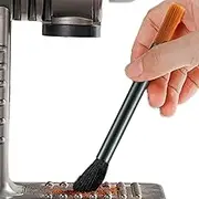 Coffee Brush Grinder Cleaner | Soft Bristles Grinder Cleaner Brush with Alloy Handle, Multifunctional Integrated Effective Coffee Machine Supplies for Manual Grinder