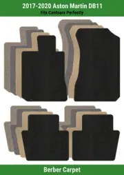 Lloyd Berber Front & Rear Row Carpet Mats for 2017-2020 Aston Martin DB11 (for: Aston Martin)