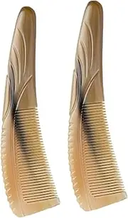 Healeved Birthing Combs for Labor 2pcs Natural Horn Combs Scalp Brush Hair Styling Tool for