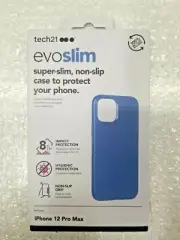 Tech21 - Evo Slim Blue Phone Case for Apple iPhone 12 Pro Max (A2)