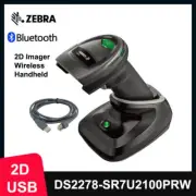 Zebra DS2278-SR7U2100PRW Wireless Bluetooth Barcode Scanner USB Kit with Cradle