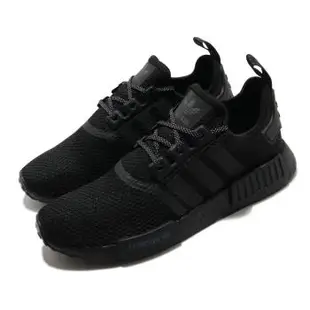 adidas 休閒鞋 NMD R1 襪套式 男女鞋 愛迪達 三葉草 Boost 情侶穿搭 黑 白 FV7969 [ACS 跨運動]