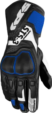 Spidi STS-3, gloves , color: Black/White/Blue , size: 3XL