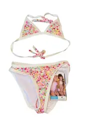 Girls Nordstrom Snapper Rock Two Piece Swim Set UPF 50 Confetti Size 6