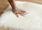 120cm Floor Rugs Faux Wool Fluffy Rug Plush Fur Carpet Sheepskin Mat Super Soft