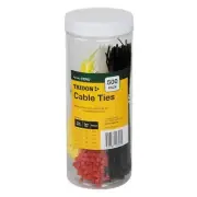 Cable Ties Assorted Colour & Size 500 Pack Tridon CTP07
