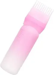 Root Comb Bottle,Hair Oiling Bottle Shampoo Bottle - Scalp Comb Root Comb Container with Graduated Scale for Salons