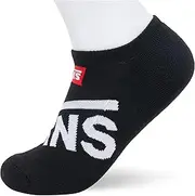 [Vans] Unisex Kids No Shows (US 1-6, 3-pack) Socks, Black 2, One Size (EU 31.5-38), Black 2, One Size