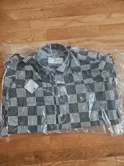 SIZE M PAULO SOLARI Multi-Colored Long Sleeve Dress Shirt Lot #168