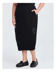 [Taking Shape] Ponte Onyx Skirt in Black