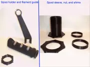 Creality Ender 3 Ender 5 CR-10 Low Friction BEARING SPOOL HOLDER+Filament Guide