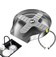 Cup Rinser for Sink,Quick Rinser Cup Washe | Stainless Steel Glass Rinser for Kitchen Sinks, Metal Cup Washer, Kitchen Sink Cup Rinser