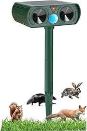 [MTSDM] Animal Repeller, Outdoor Waterproof Solar Pest Animal Ultrasonic Repeller, Pest Control Yard Sentinel with Motion Sensor&LED Strobe Light for Yard Farm Garden Cat Mouse Deer Dog Bird Snake