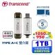 創見 Transcend ESD310 1TB Type A+C 雙接頭 外接式SSD固態硬碟 ESD310S 銀