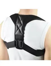 Posture Corrector Adjustable Back Brace Shoulder Support Clavicle Belt LARGE
