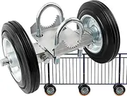 Gate Rollers,Heavy Duty Sliding Gate Wheel for Metal Tube | Heavy Duty Plate Caster Chain Link High Load Capacity Hardware Accessories for Driveway Farm Home