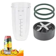 Blender Cup and Blade Replacement Parts, 32oz Juicer Cup and Extractor Blade ...