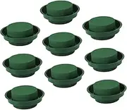 LIFKOME 9Pcs Round Flower Arrangement Plates Floral Mud for Weddings Events Creative Floral Bowls Unique Design for Fresh Flower Displays Arrangement Accessory
