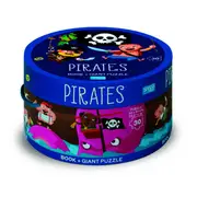 30pc Sassi Junior Pirates Educational Fun Book & Giant Puzzle Game Kids 3y+