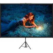 100" Portable Projector Screen with Adjustable Tripod for Indoor & Outdoor Use