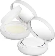 2 Pcs Empty Cushion Compact Foundation Case Makeup Container for Loose Powder Highlighter Elegant Design with Mirror for Easy Decanting and Protection