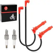 Moto1988 Spark plug & Wire Cap for Polaris RZR XP 4 900 2011 2012 2013 2014 4012990 4012991