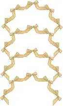 Gogogmee 30PCS Self Adhesive Satin Ribbon Bows Pre Tied Bows for Quick Present Wrapping for Birthday Parties DIY Crafts and Special Occasions