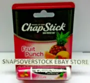 CHAPSTICK FRUIT PUNCH LIP BALM 0.15 OZ. SINGLE TUBE, NEW W/ FAST FREE SHIPPING