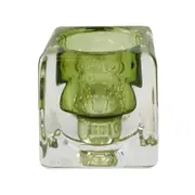 Urban Tommy 5.5cm Glass Tealight/tapered Candle Holder - Sage