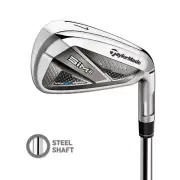 TaylorMade SIM2 MAX Iron Set 5 Clubs 6-Pw Steel Shaft Flex Stiff Silver New RH