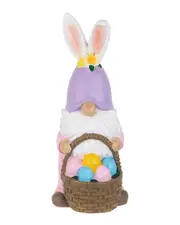 Northlight Easter Bunny Gnome with Egg Basket Figurine