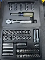 Sears Craftsman USA Nos 51pc Mechanics Socket Ratchet Set Vintage 33779 G Series