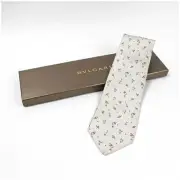 ya20 Bvlgari Silk Tie Sevenfold Secondhand S Rank Men'S Business Storage Bag Inc