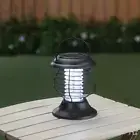 Solar Powered Lighted Tabletop Hanging Mosquito Bug Zapper Lantern