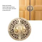 11cm Brass Flower Pattern Knob Round Shape Door Handle For Cabinet Wardrobe BU
