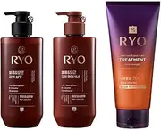 Hair Strengthen & Volume Shampoo 480ml & Conditioner 480ml + Hair Loss Expert Care Treatment 330ml with Korean Ginseng & Caffeine - Volumizing and Revitalizing for Fine Hair, Anti Loss Care, Strengthening hair roots. Korean Hair Loss Care Set for Ryo.