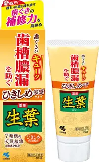 在飛比找露天拍賣優惠-日本原裝進口小林製藥 2022年新品生葉 齒槽膿漏 潔淨牙膏