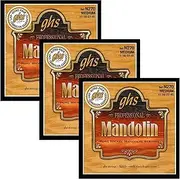 GHS Strings MANDOLIN - Pure Nickel String Set - N270 - Medium, 3 Sets of N270
