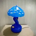 Painting Acrylic Glass Mushroom Table Lamp Stained Glass Plant Series Night Lamp