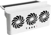 Solar Powered Car Fan - Auto Solar Air Circulation Fan | Car Solar Power Air Vent Radiator Fans, Three-Head Design Window, Ventilation Circulation Exhaust for RV