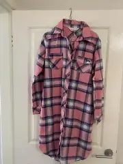 Peter Alexander Ladies Nightie Pink Check Small