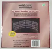 Quarter (25 Cent) Size Coin Tubes (100 Count) - Official Whitman Factory Wrapped