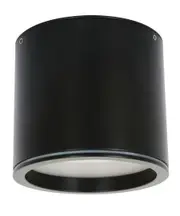 Surface 80mm LED Tri-Colour Surface Mounted Downlight in Black