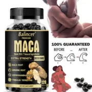Organic Maca Root 30 To 120 Capsules Peruvian Maca Extract Enhance Energy