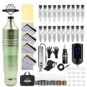 New Professional Tattoo Machine Set Rotary Tattoo Pen Kit With Cartridges Needle