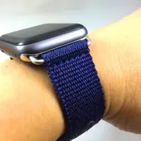 在飛比找蝦皮購物優惠-Apple Watch 專用 代用錶帶 深藍 尼龍  ㊣ 日