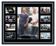 The Fast & Furious Series Vin Diesel Paul Walker Signed Limited Edition Frame