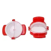 Thai Curry Puff Dumpling Dough Press Mold Medium 9 cm Diameter 2 Pcs Red