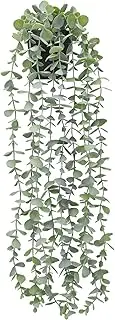 FUNARTY Artificial Hanging Plants, Fake Plant, Small Potted Plants Decor, Artificial Plants Indoor Outdoor for Shelf Wall Decor